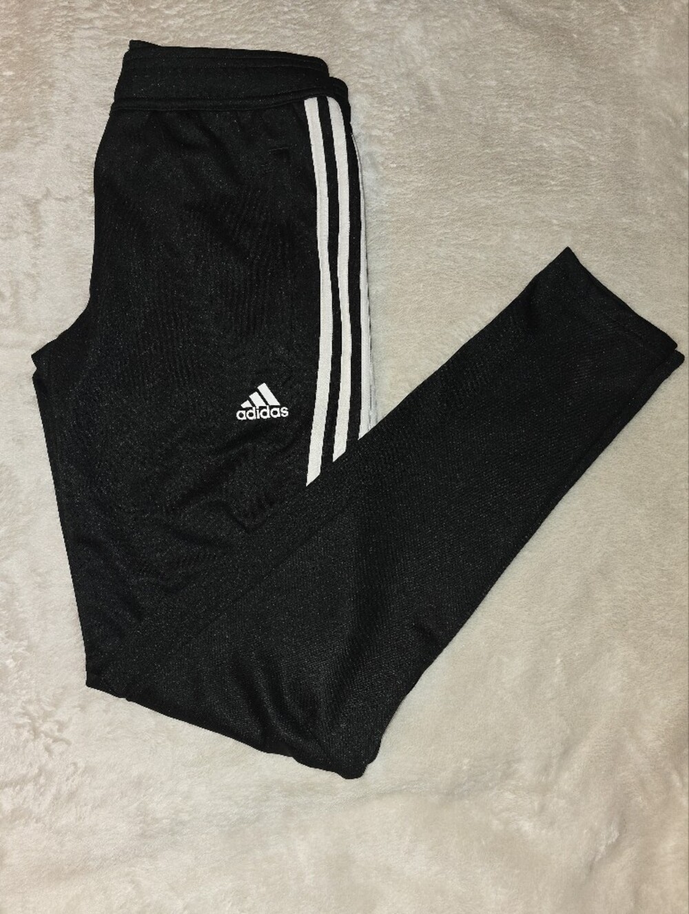 Adidas Tiro Athletic Training Pants Black with White Side Stripes Size: Small